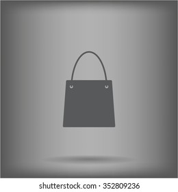 shopping bag - vector icon