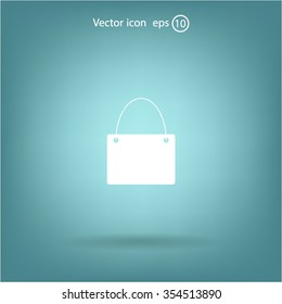 shopping bag - vector icon