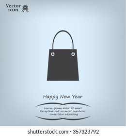 shopping bag - vector icon