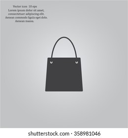shopping bag - vector icon