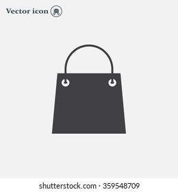 shopping bag - vector icon