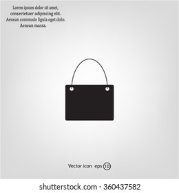 shopping bag - vector icon