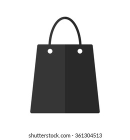 Shopping bag -  vector icon
