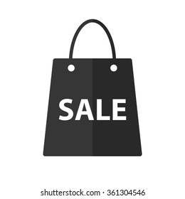 Shopping bag  - vector icon