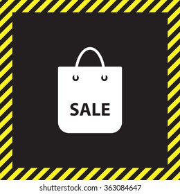 shopping bag - vector icon