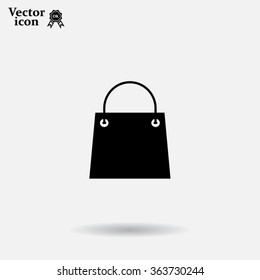 shopping bag - vector icon