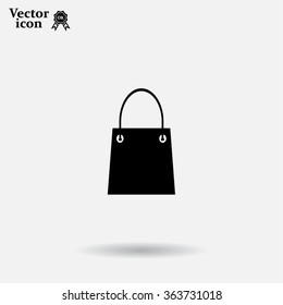 shopping bag - vector icon