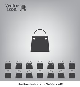 shopping bag - vector icon