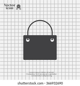 shopping bag - vector icon