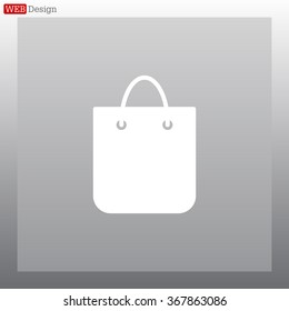 shopping bag - vector icon