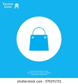 shopping bag - vector icon