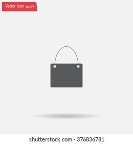 shopping bag - vector icon
