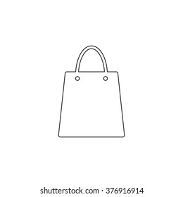 Shopping bag  - vector icon