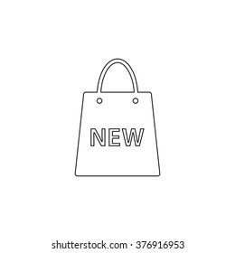 Shopping bag  - vector icon