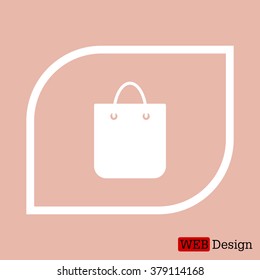 shopping bag - vector icon