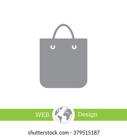 shopping bag - vector icon