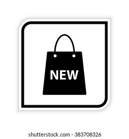 Shopping bag  - vector icon