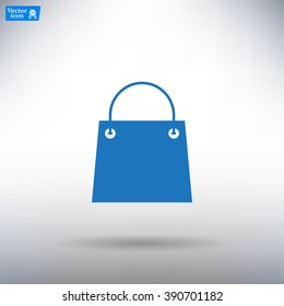 shopping bag - vector icon