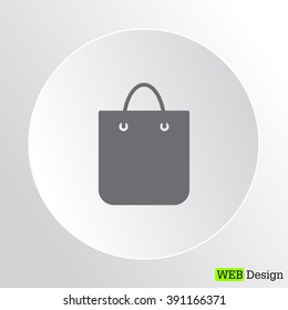 shopping bag - vector icon