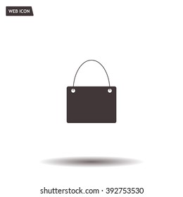 shopping bag - vector icon