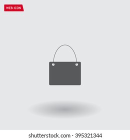 shopping bag - vector icon