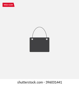 shopping bag - vector icon