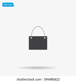shopping bag - vector icon