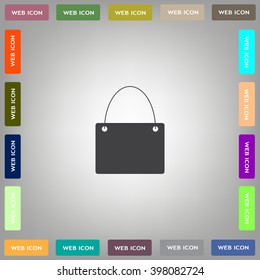 shopping bag - vector icon