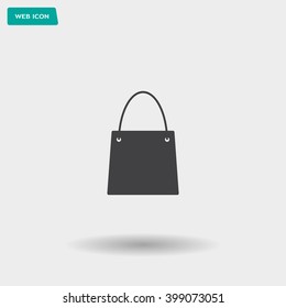 shopping bag - vector icon