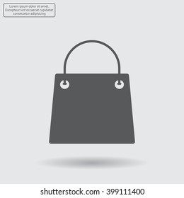shopping bag - vector icon