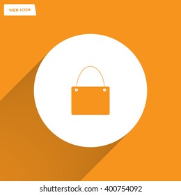 shopping bag - vector icon