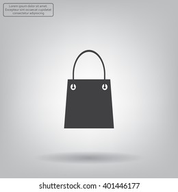 shopping bag - vector icon