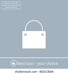 shopping bag - vector icon