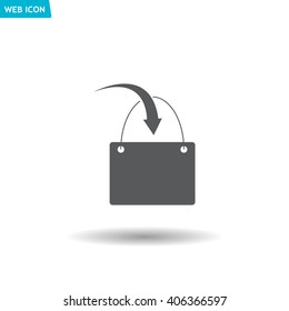 shopping bag - vector icon