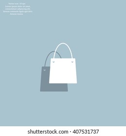 shopping bag - vector icon
