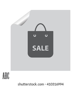 shopping bag - vector icon