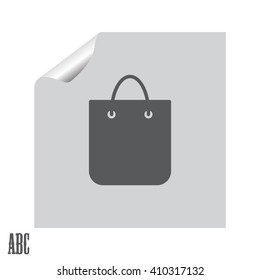 shopping bag - vector icon