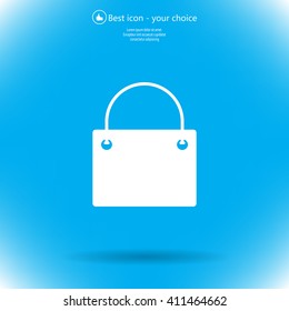 shopping bag - vector icon
