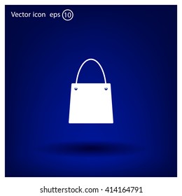 shopping bag - vector icon