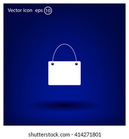 shopping bag - vector icon