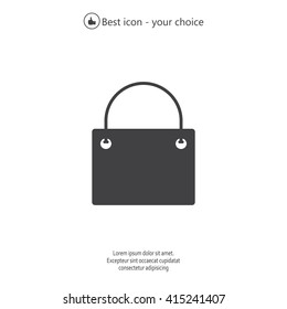 shopping bag - vector icon