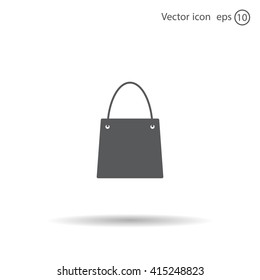shopping bag - vector icon