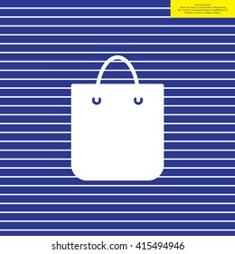 shopping bag - vector icon