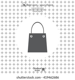 shopping bag - vector icon