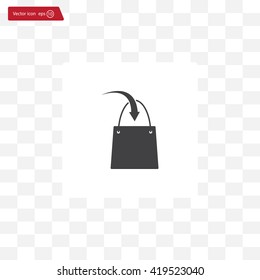 shopping bag - vector icon
