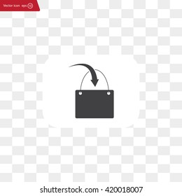 shopping bag - vector icon