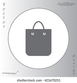 shopping bag - vector icon