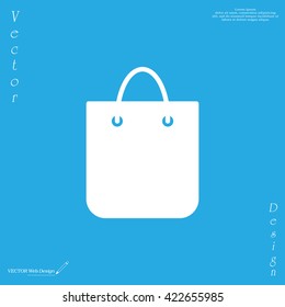 shopping bag - vector icon