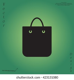 shopping bag - vector icon