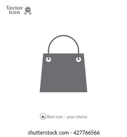shopping bag - vector icon